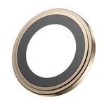Blueo iPhone14 Pro/iPhone 14 Pro Max Uyumlu Metal Çerçeve Lens Koruyucu Altın Sarısı