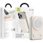 Blueo Mr.Gorilla Magsafe 10.000 mAh 20W PD 15W Standlı Kablosuz Beyaz Powerbank