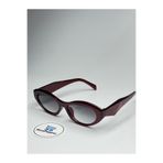 BluePepper PRADİX v4 BORDO GÜNEŞ GÖZLÜĞÜ Siyah Cam Renkli Cateye Çerçeve 54 ekartman