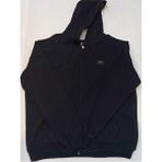 Blues Moda Massi Unisex Koyu Gri Büyük Beden Içi Kalın Yumuşak Kapşonlu Fermuarlı Polar Hırka - 3XL - Lacivert
