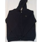 Blues Moda Massi Unisex Koyu Gri Büyük Beden Içi Kalın Yumuşak Kapşonlu Fermuarlı Polar Hırka - 7XL - Lacivert