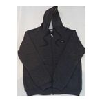 BLUES MODA Massi Unisex Koyu Gri Büyük Beden İçi kalın yumuşak Kapşonlu Fermuarlı Polar Hırka