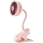Blueseed BS-5002 Şarjlı Masa Kenarı Montajlı Fan Pembe Mini Vantilatör