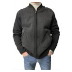 Bluesmoda Astarlı Cepli Fermuarlı Çelik Örgü Ceket Hırka