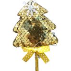 Bluest Shop Çam Ağacı Modeli Kalem Yılbaşı Temalı Noel Baba Kardan Adam Figürlü Yılbaşı Tükenmez Kalem - Sarı