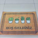 Bluest Shop Hoşgeldiniz Desenli Dekoratif Kapı Önü Paspas 40 x 60 cm - Renkli - 1