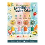 BlueTeam T300 MEYVE TEMALI KIRMIZI ŞARJLI MİNİ EL FANI