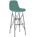 Bluetick Ikon Küçük Rahat Bar Sandalye 75 cm BLU1726 - Petrol Yeşili