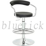 Bluetick Meta 2022 Bar Sandalye Tabure Fonksiyonel Ergonomik Silinebilir MT006 - Siyah - 75 cm