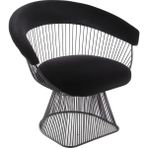 Bluetick Platner Yemek Masası Sandalyesi - Siyah