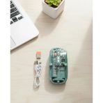 Bluetooth 2.4G Usb Destekli Pilli Kablosuz Şeffaf Mouse