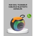 Bluetooth 5.0 Hoparlör – Rgb Işıklı, Güçlü Bas 360° Surround Ses