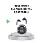 Bluetooth 5.3 Kablosuz Kulaklık Hifi Stereo Ekstra Bass Dijital Ekranlı