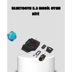 Bluetooth 5.3 Mobil Oyun Konsolu Dönüştürücü Seti 5 Parça Klavye Mouse Kit KAYALI27-KYL5U4U - Altın