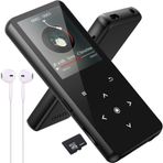 Bluetooth 5.3 MP3 çalar 32 GB MP3 çalar dahili HD hoparlörlü müzik çalar çocuklar için MP3 çalar FM radyo, ses kaydedici, HiFi ses, spor e-kitabı