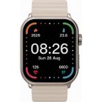 Bluetooth Aramalı Akıllı Saat Krem Sesli Asistan Arama Zamanlayıcı Alarm Hava Durumu Uyku Takibi