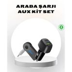 Bluetooth Aux Çevirici ve Pd Destekli Araç Şarj Cihazı 2’li Set