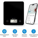 Bluetooth Destekli Hassas Dijital Mutfak Terazisi, Pratik Ölçüm Sağlar - Ahşap