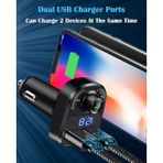 Bluetooth Fm Transmitter Araç Şarj Aleti Çakmaklık Müzik Kiti