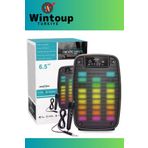 Bluetooth Hoparlör Kablosuz Ses Bombası Radyo USB Parti Hoparlörü LED Işıklı Ses Sistemi Karaoke