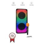 Bluetooth Hoparlör Mikrofonlu Kumandalı Rgb Işıklı Speaker BTS-1908 Siyah