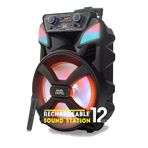 Bluetooth Hoparlör Speaker Karaoke Mikrofonlu Süper Bas Hoparlör 2X30W Büyük Boy Tekerlekli 5400MAH