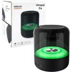 Bluetooth Hoparlör Taşınabilir Kablosuz Rgb Işıklı Kaliteli - Siyah