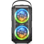 Bluetooth hoparlör, W-KING 80W taşınabilir kablosuz hoparlör kutusu müzik kutusu, güçlü bas, güçlü 105db ses, karışık renkli LED ışıkları, USB çalma, 24 saat çalma süresi