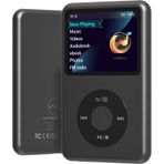 Bluetooth ile 64Gb Mp3 Çalar Y1 Taşınabilir Müzik Dijital Oyuncular Çalma Listesi Sesli Kitap Video Güzel Gadget Çocuklar Siyah Destekler