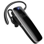 Bluetooth Kablosuz Kulaklık, Ahizeli Kablosuz Eller Serbest ve Mikrofonlu Akıllı Telefon, Mini Kablosuz Kulaklıklar için Uygun (Siyah)