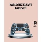 Bluetooth Kablosuz Ps4 Gamepad Çift Motorlu Siyah Controller Mir80048064