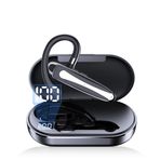 Bluetooth Kulaklık, AMTERBEST Kablosuz Bluetooth 5.0 Kulaklık Stereo Mikrofonlu Eller Serbest Kulaklık, 8 Saat Çalma süresi, Uyumlu iPhone Android Cep Telefonları Sürüş, İş, Ofis