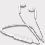 Bluetooth Kulaklık Boyun Askılı Mikrofonlu Sporcu Kulaklığı - Beyaz