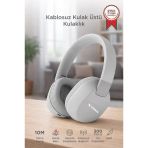 Bluetooth Kulaklık Kulak Üstü Kablosuz Kulaklık Hd50 Gri