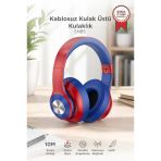 Bluetooth Kulaklık Kulak Üstü Kablosuz Kulaklık Sn85 Kırmızı Mavi