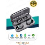 Bluetooth Kulaklık Kulakiçi Powerbanklı Çift Mikrofonlu Dokunmatik Kablosuz Earbuds F9 Pro