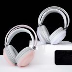 Bluetooth Kulaklıklar Kulak Üstü Kablosuz Kulaklıklar Ev Ofis Cep Telefonları Pc ve Daha Fazlası Için Stereo Katlanabilir Hafif Kulaklıklar (Yurt Dışından) - Pembe