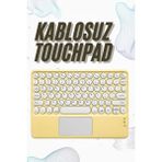 Bluetooth Touchpad Klavye 10.9 Inch Kablosuz Wifi Q Klavye Slim - Çok Renkli