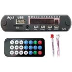 Bluetooth USB Aux Mp3 Decoder Araç Ses Sistemi Modülü Tf Kart Destekli Uzaktan Kumandalı Universal Oto