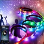 Bluetoothlu USB Şerit LED Pc Bilgisayar Kasası Ledi Kumandalı Rgb Aydınlatma 3 Metre Bluetooth LED Rgb