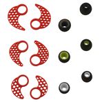 BLUEWALL 3 Çift L, M, S Yedek Kulak Paletleri Kulak Kancaları JayBird BlueBuds X2 için, X Mpow Bluetooth Spor Kulaklık, 3 Çift Yedek Silikon Kulaklık, Kırmızı