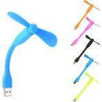 Blueway Taşınabilir USB Fan Mini Vantilatör Pervane - Siyah