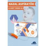 Bluewell Nazal Burun Aspiratörü +2 Adet Aspiratör Yedek Uç Bebek Burun Temizleyici Otribebe Bruno Baby Uyumlu