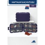 Bluewell Orthopedıcs Products Haftalık Taşınabilir Ilaç Saklama Kutusu 10 Bölmeli Taşınabilir 7 Günlük Seyahat Hap Vitamin Saklama Düzenleyici Kitlenir Kapak Organizer - Mor