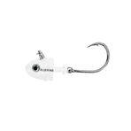 BLUEWING Big Game Jig Head 1 adet Tuzlu Su Balıkçılık Lures Kurşun Kafa Balıkçılık Jig Paslanmaz Çelik Kanca, Beyaz 3 oz