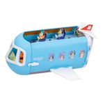 Bluey 3'ü 1 Arada Dönüştüren Uçak Oyun Seti, Bir Uçaktan Bir Tatil Köyüne ve Tekneye Dönüşür! 27 inç/70 cm Genişliğinde Tatil Köyü Oyun Seti, 25'ten Fazla Ses ve İfadeye Açılır