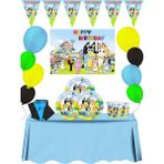 Bluey Afişli Doğum Günü Parti Malzemeleri Seti - 24 Kişilik