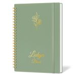 Blugool Küçük İşletmeler için Muhasebe Defter Defteri Defteri, Aile Bütçesi için Gider İzleyici Defter, Defter Tutma Kayıt Defteri, Gelir ve Gider Kayıt Defteri - 21,3 cm x 15,5 cm (Yeşil)
