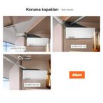 Blum 22.8001LB Aventos HF/HL/HS Güç Ünitesi Beyaz Sol Kapak
