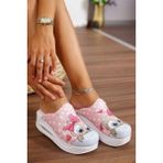 Blum Sabo Terlik Pembe Baykuş Kadın Airmax Tam Ortopedik Anatomik Hastene, Doktor, Hemşire, Aşçı Sabo Terlik